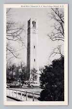 Postcard WWI World War I Memorial North Carolina State College Raleigh NC picture