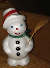 Vintage Styrofoam Snowman Christmas Holiday Decorations FROSTY THE SNOWMAN picture