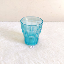 Vintage Aqua Glass Tequila Shot Tumbler Belgium Barware Decorative Props GT176 picture