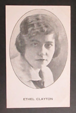 Ethel Clayton Silent Screen Actress Blank Back Postcard Sized Read Descr. picture