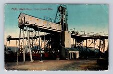 Duluth MN-Minnesota, Shaft House, Underground Mine, Vintage c1913 Postcard picture