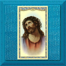 Catholic HOLY Prayer CARD Jesus Christ Saint Gertrude Head of Christ Ecce Homo picture