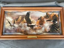 “Monarchs Of The Canyon” By Ted Blaylock Limited Ed Bradford Exchange Eagles picture