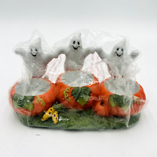 Partylite Ghost Trio Tealight Holder P7262 Halloween picture
