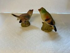 Songbirds Salt & Pepper Shakers Vtg Original Porcelain Made Japan Hand Painted picture