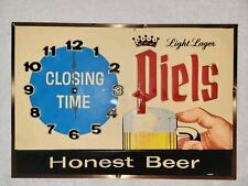 Vintage Piel's Beer Sign 1964 Closing Time Utica Club Pabst Silvertop Schaefer  picture