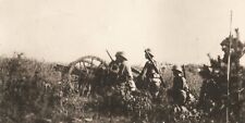 Vintage WWII Photo Japanese Military Army Soldiers Cannon Machine Gun Artillery picture