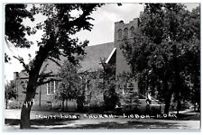 Lisbon North Dakota ND Postcard RPPC Photo Trinity Lutheran Church c1950's picture