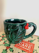 (6) Vintage 1950s LEFTON Christmas HOLLY Berry MUGS Cups ~ MINT in Box picture