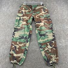 US Army Pants Mens Large Regular Woodland Camo BDU Hot Weather Uniform Ripstop picture