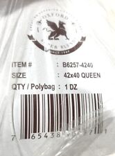Oxford Super Blend 42x40 Queen (12-Pack) B6257-4240 Queen Pillow Cases picture