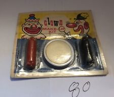 VINTAGE HALLOWEEN MAKE-UP KIT CLOWN DUNHAM PRODUCTS NY USA 80 picture