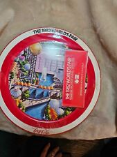 Vintage 1982 Coca-Cola 12” Tray 1982 World’s Fair Sealed picture