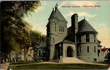 Fairhaven,MA Millicent Library Bristol County Massachusetts Postcard Vintage picture