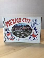 Mexico City Ten Plastichrome Views Mini Picture Souvenir Book 1950’s picture
