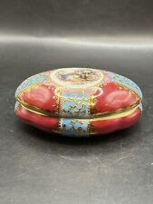 Beautiful Hand Painted KPM Germany Oval Vanity Box picture