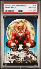 1992 Marvel Masterpieces #78 Sabretooth PSA 10 picture