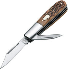 Boker Plus Barlow Brown Jigged Bone Blades Folding Pocket Knife EDC P01BO493 picture