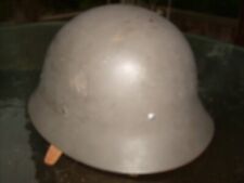 Pre-WWII Swedish M26 Steel Helmet w/ Liner & Chinstrap, Large 69, M1926 Sweden picture
