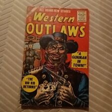 WESTERN OUTLAWS #12 Atlas Western 1955 the Rio kid returns John severing cover picture