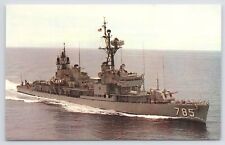 Military~WWII~USS Henderson~DD-785~Gearing-Class Destroyer~1945~Vintage Postcard picture