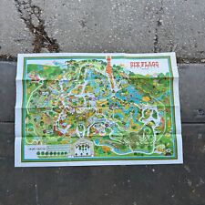 Vintage 1972 SIX FLAGS OVER TEXAS - Dallas / Fort Worth TX Souvenir Map picture