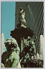 Postcard Tyler Davidson Fountain Square Cincinnati OH picture