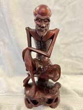 Vintage Filipino Wood Carving Old Man picture