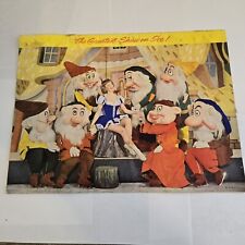 Vintage Walt Disney Snow White and the Seven Dwarfs Ice Capades Program 1954 picture