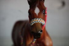 Model horse tack 1:9 fits traditional Breyer ; paracord nose band & lead rope.  picture