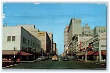 c1950's Fulton Street Downtown Business District Fresno California CA Postcard picture