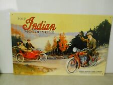 1917 Indian Motorcycles Hendee Manufacturing Springfield Mass. Metal Sign picture