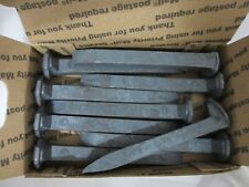 HIGH CARBON RAILROAD SPIKES  -  LOT OF  (10)   BRAND NEW - NEVER  USED -  05 picture