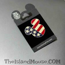 Disney DS Catalog Online Patriotic Mickey Head USA Flag Icon Pin (ND:8447) picture