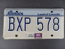 1984 Illinois IL License Plate BXP 578 picture