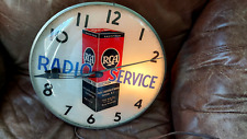 Large RCA Radio Service light-up clock Excellent condition, 1940s or 50s picture