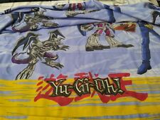 Vintage 90's Yu-Gi-Oh Lets Duel Flat Bed Sheet Twin Size 60