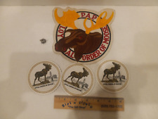P.A.P Loyal Order of Moose Large Patch, Pin and Paper Coasters picture