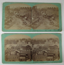 Funton NY 1878 Stereoview Card pair by Skinner Photographer picture