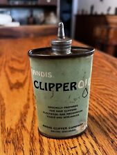 Vintage ANDIS Hair Clipper Oil Handy Oiler 3oz. Tin Can barber collectible picture