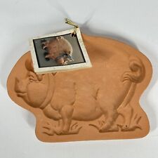 Vintage Cotton Press Terra Cotta Perfect Pig Mold NOS with Tag picture