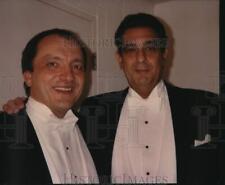 1992 Press Photo Houston Grand Opera's John DeMain & opera tenor Placido Domingo picture