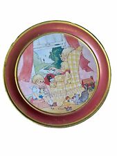 Vintage Large Tin Mother And Children Daughter Son Nostalgic picture