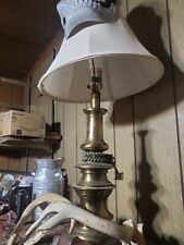 heavy brass table lamp. May Be antique. Came Out Of A Very Wealty Persons Estate picture