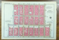 Vintage 1934 GREENWICH VILLAGE SOHO MANHATTAN NEW YORK CITY NY Map ~ GW BROMLEY picture