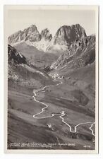 c1930 RPPC STRADA DELLE DOLOMITI ITALY SASSOLUNGO MOUNTAINS BOLZANO OLD POSTCARD picture
