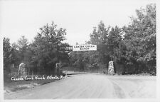 1960s-Real Photo-Postcard-Canada Creek Ranch-Entryway  Atlanta Michigan Last One picture