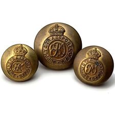 Group 3x WW1 British Indian Army Supply & Transport Corps Officers Tunic Buttons picture