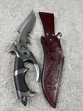 Gil Hibben Dragon Lord UC 898 Bowie Knife  Leather Sheath Excellent picture