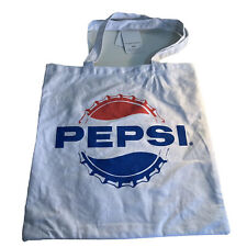 pepsi eco tote. canvas white bioworld. tote bag Pepsi logo New #29 picture